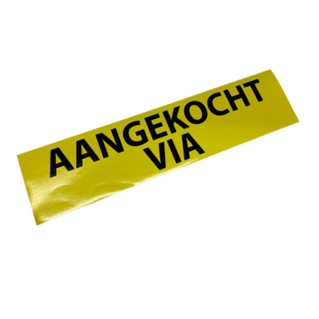 Sticker aangekocht via
