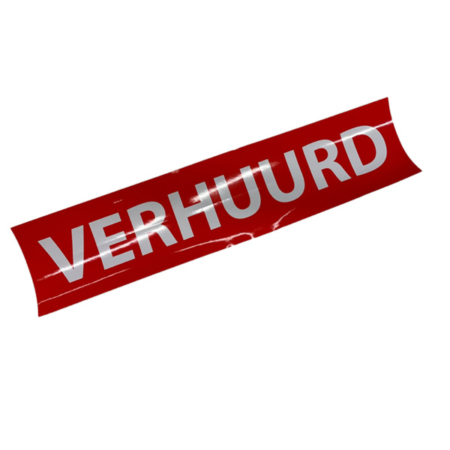 Sticker - Verhuurd
